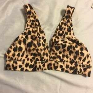 Victoria’s Secret animal print bra no underwire no padding. Never worn.